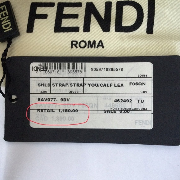 Fendi Leather Bag Strap - Picture 8 of 8